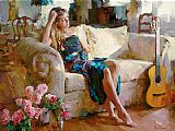Ducks on a Riverbank on a Sunny Afternoon Paintings - Music in the Afternoon by Garmash